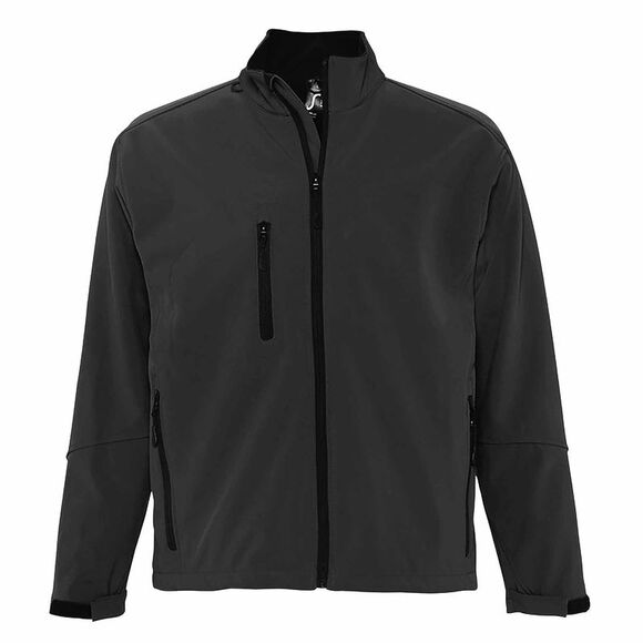 SOLS Mens Relax Soft Shell Jacket (Breathable Windproof And Water Resistant) /